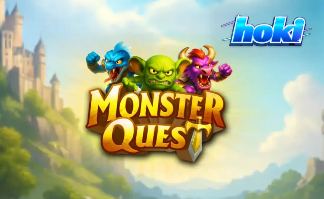 Pemandangan kastil abad pertengahan dalam permainan slot Monster Quest